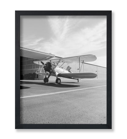 Biplane at the Airport
