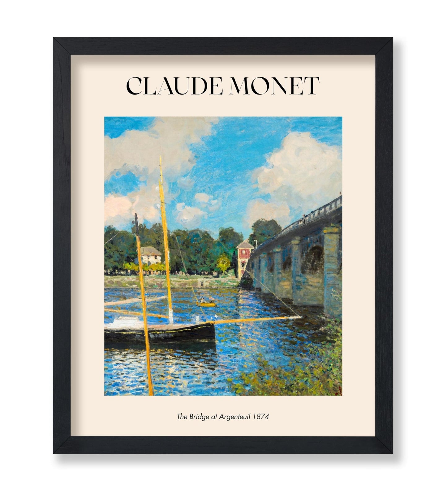 Claude Monet - The Bridge At Argenteuil