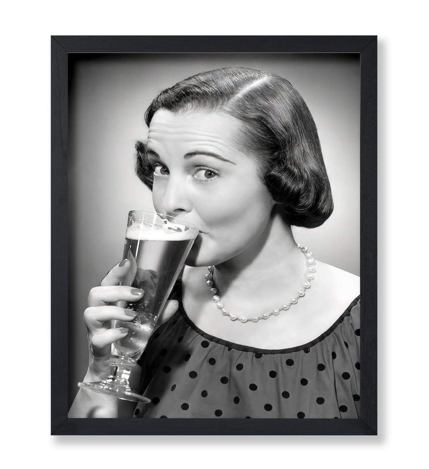 Woman Drinking Beer