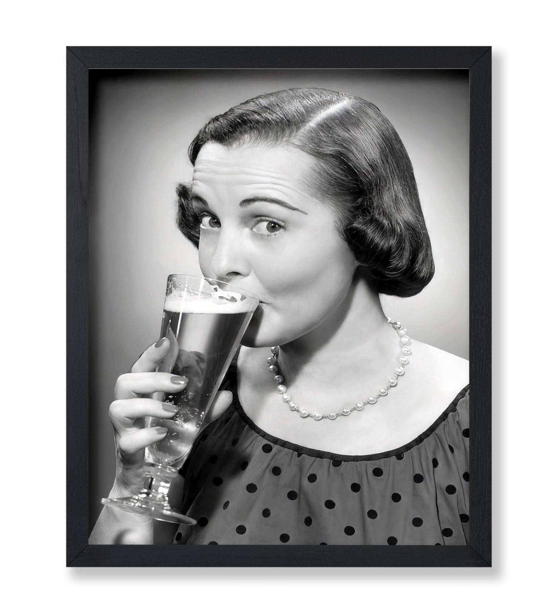 Woman Drinking Beer