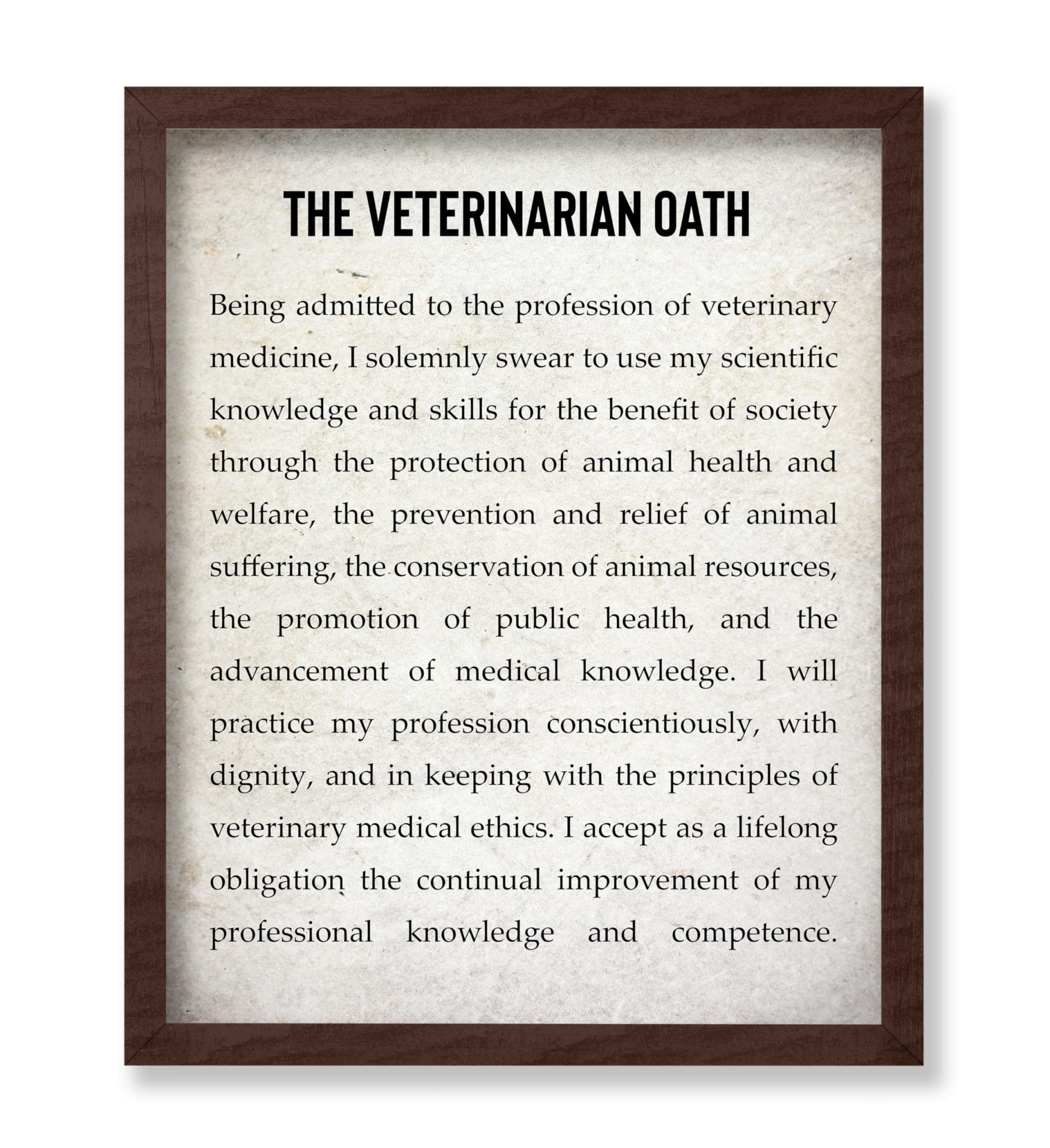 The Veterinarian Oath