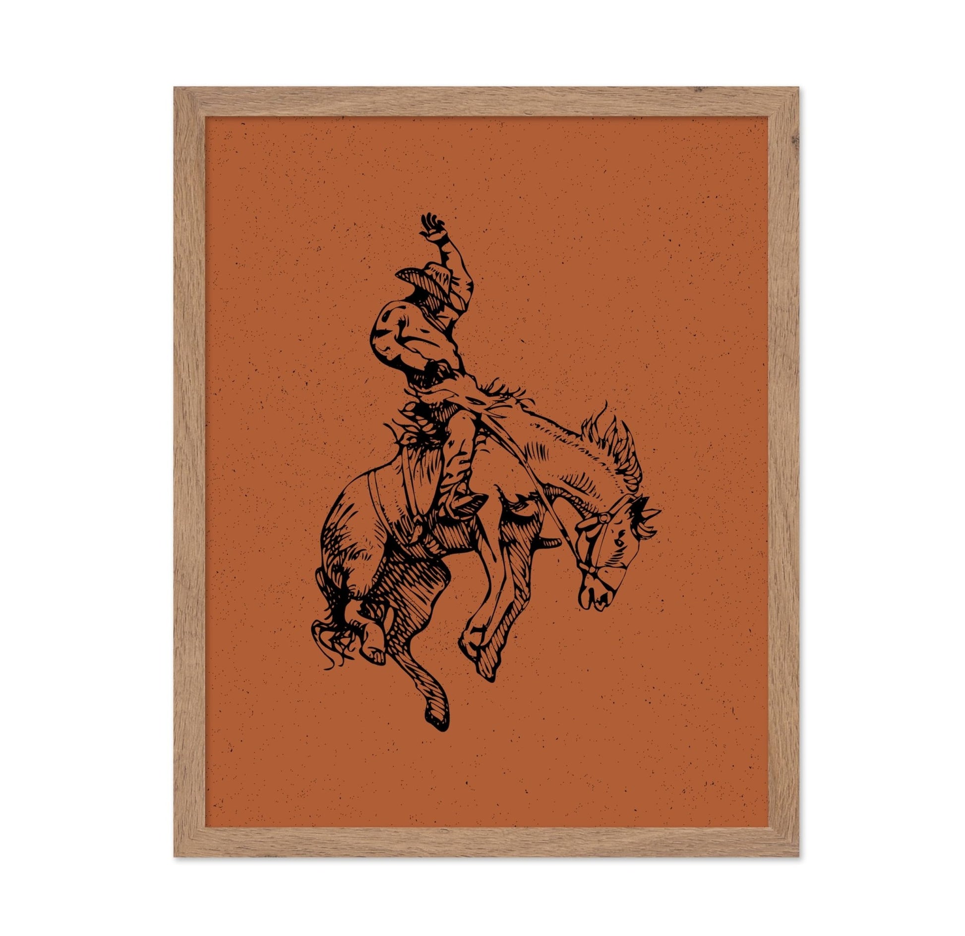 Brown Cowboy Horseback