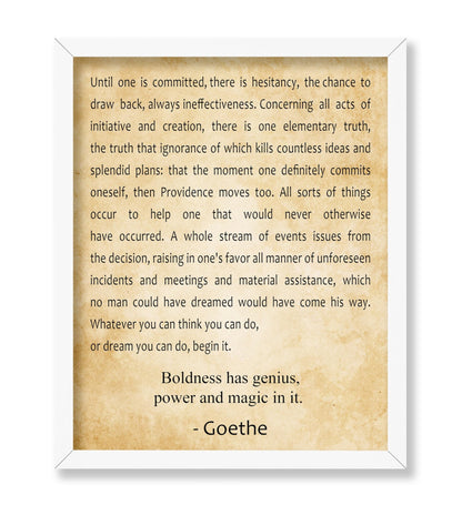 Boldness Has Genius