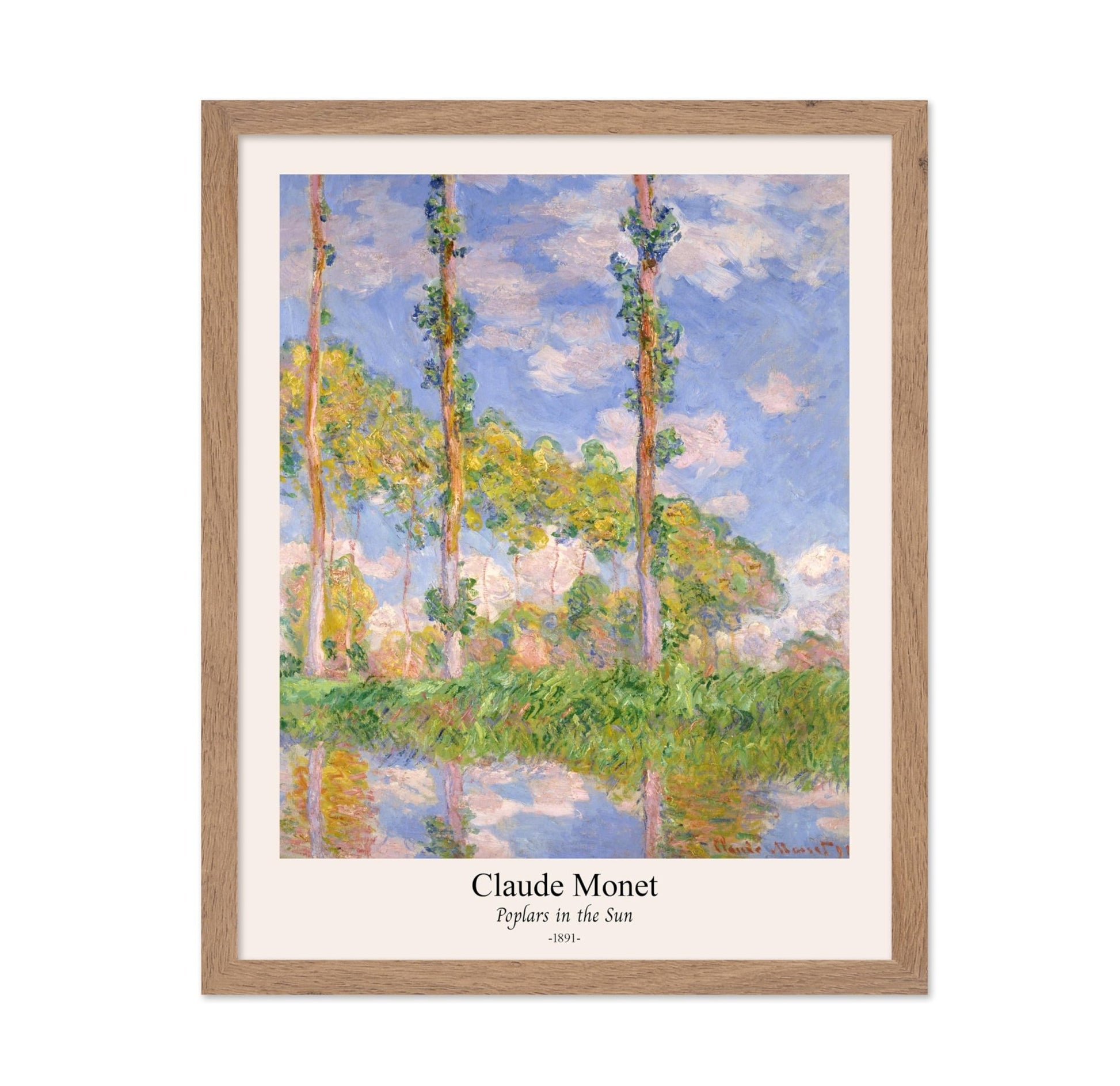Claude Monet - Poplars in the Sun No1