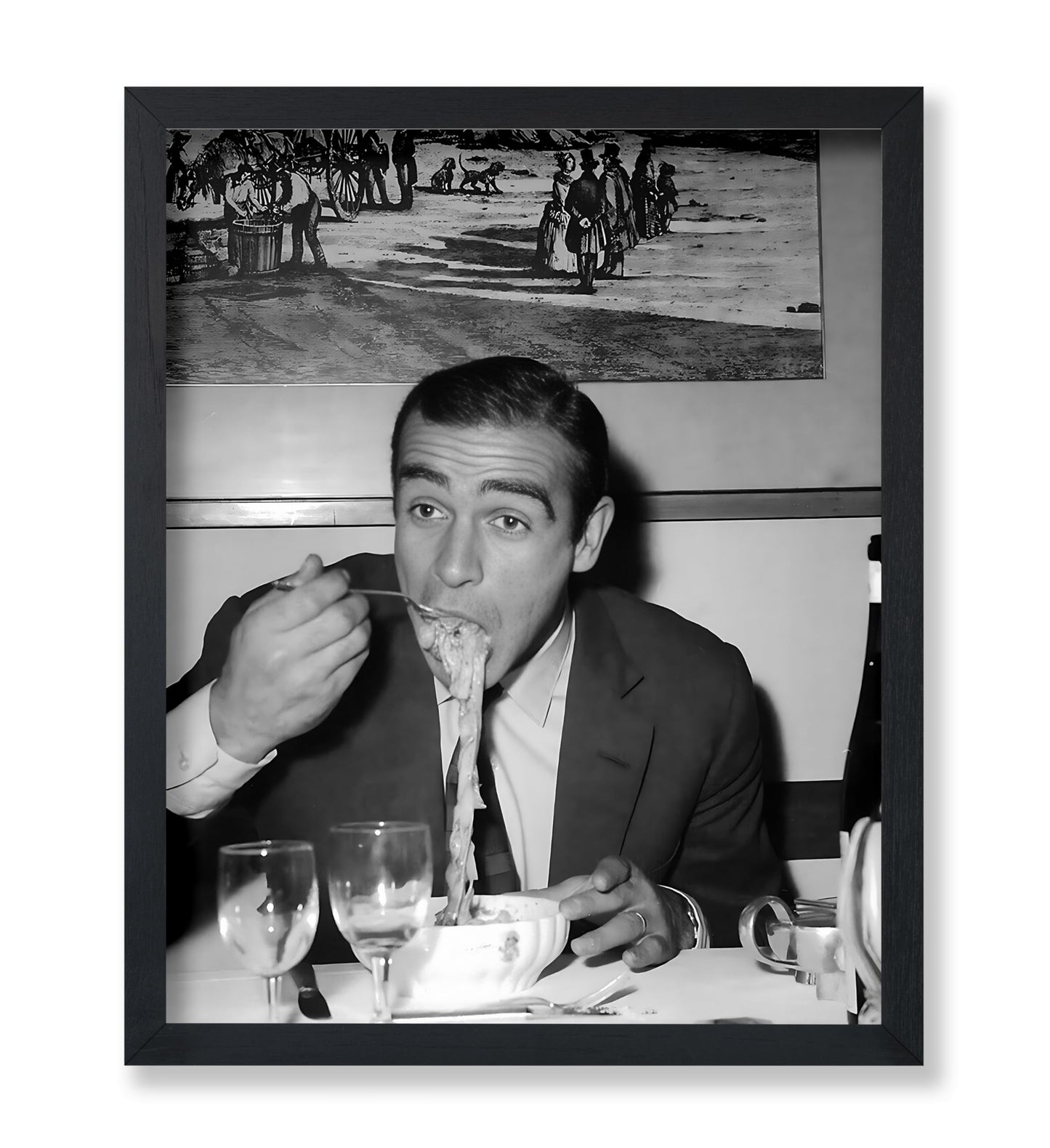 Connery Eating Pasta