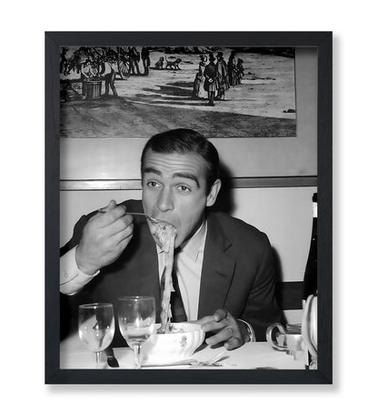 Connery Eating Pasta