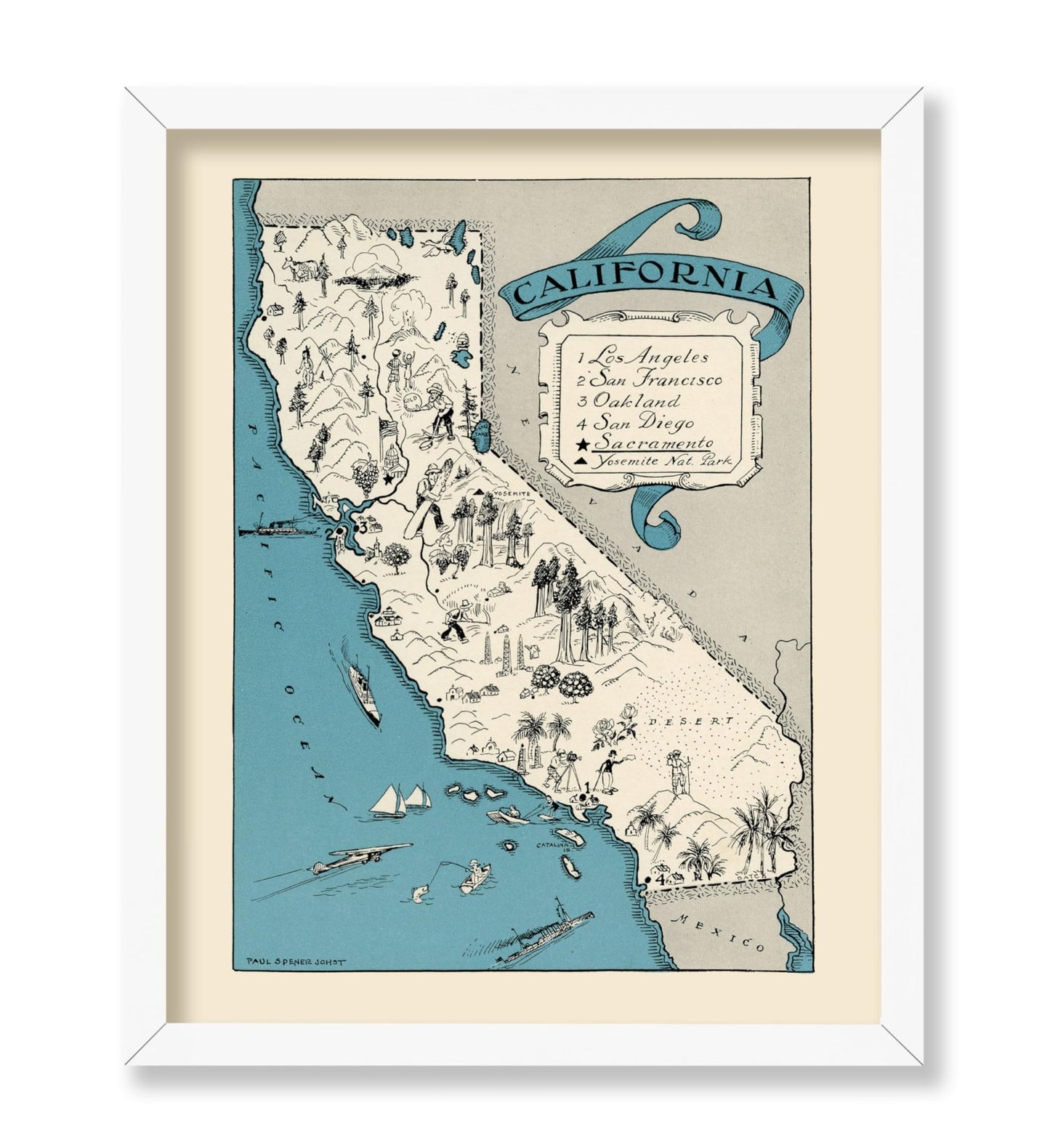 California Pictorial Map