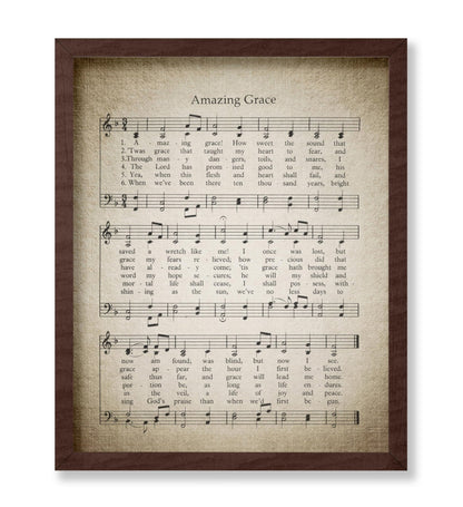 Amazing Grace Hymnal Sheet