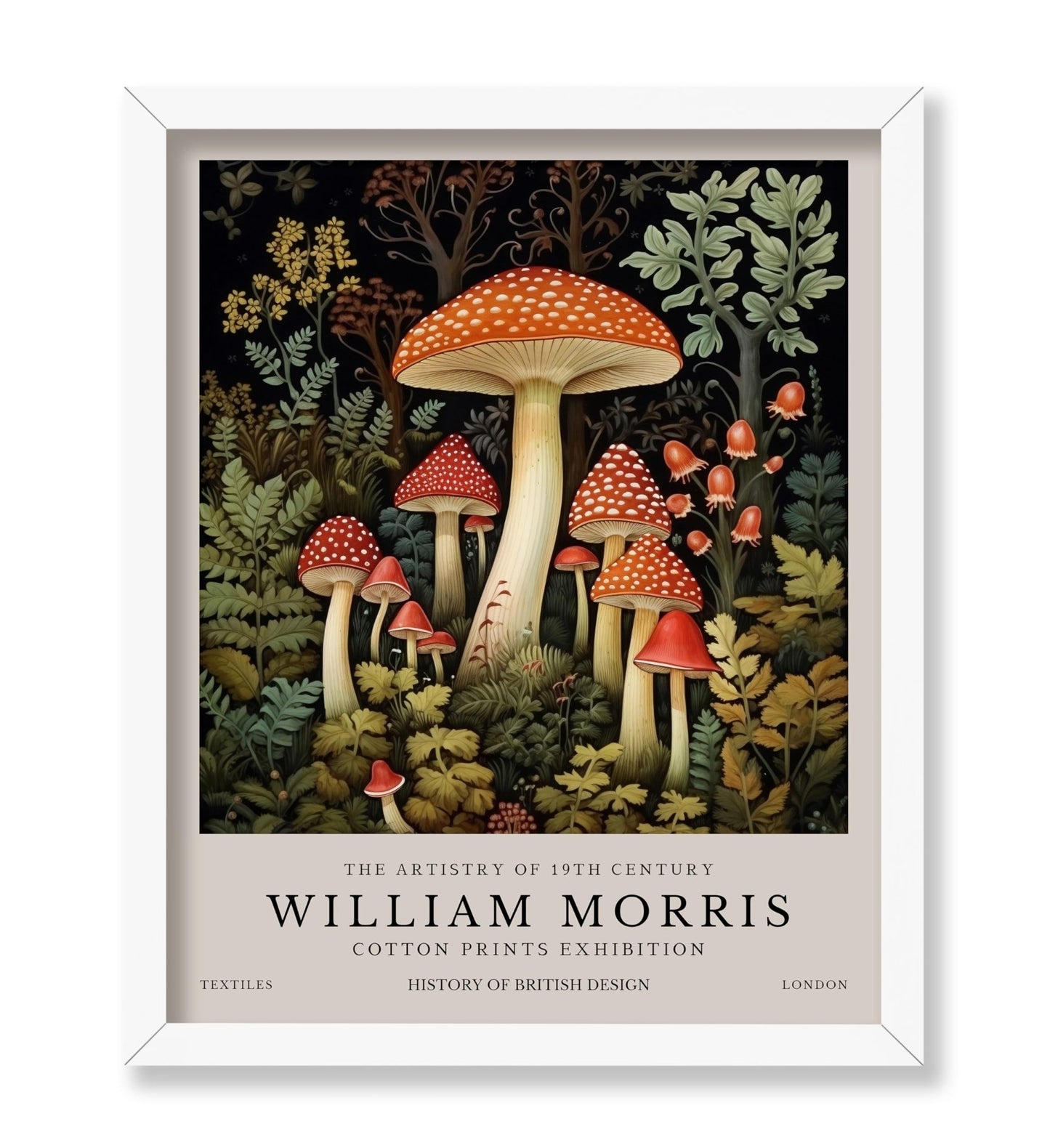 William Morris - Mushrooms No2