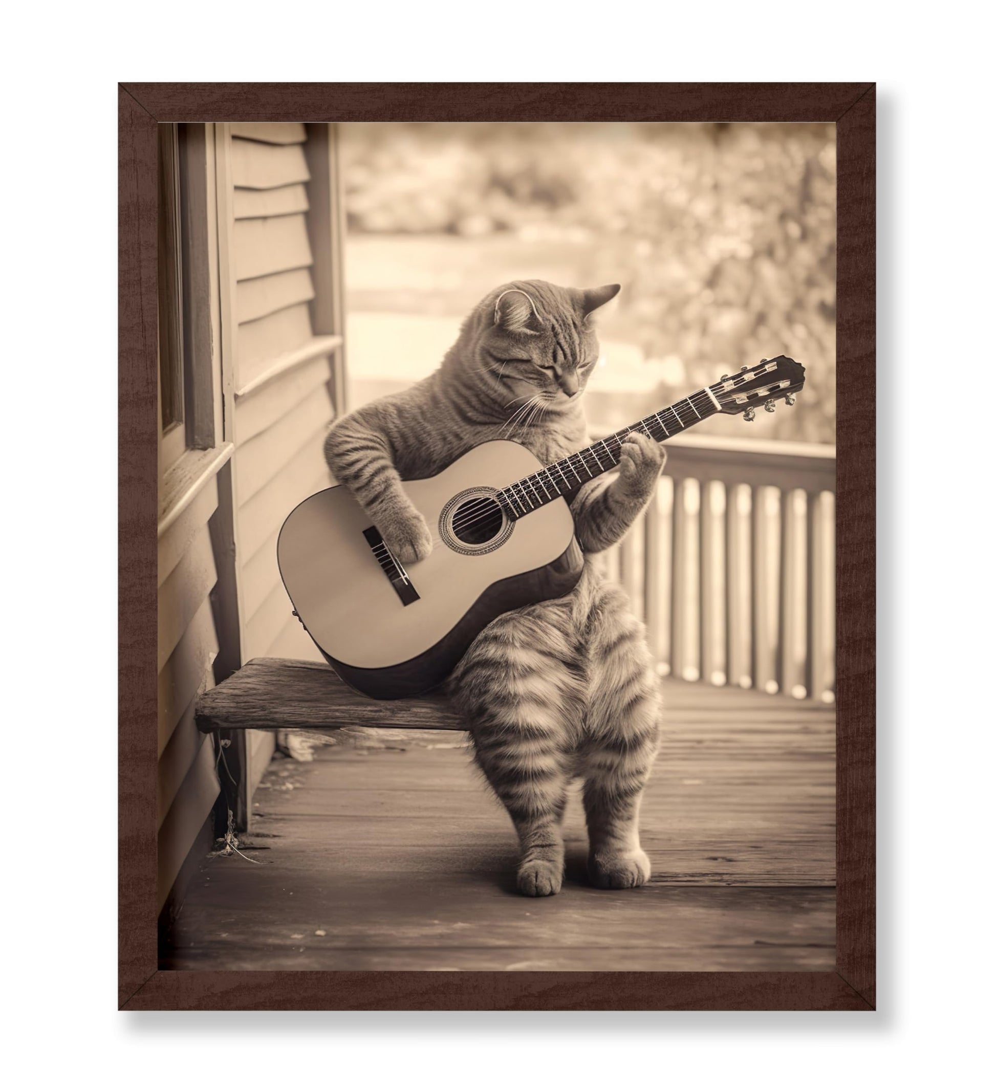 Cat Playing Guitar No2