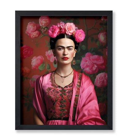 Frida Kahlo Floral Portrait