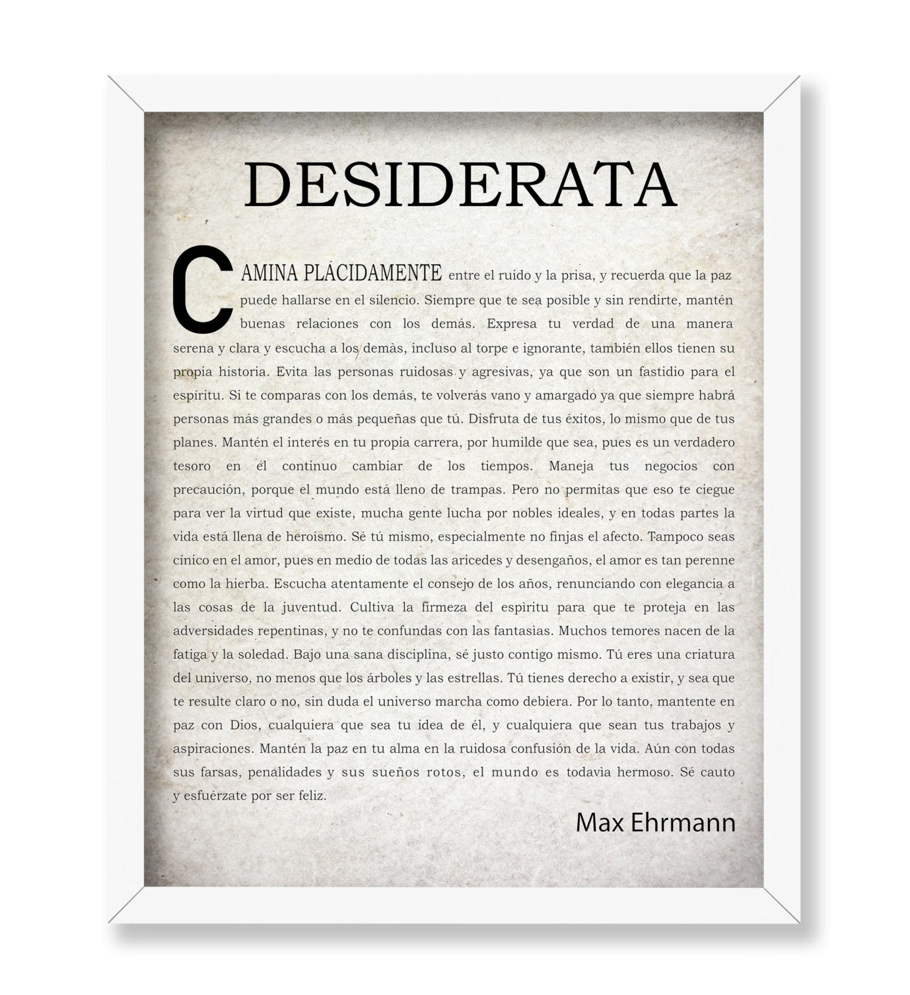 Max Ehrmann Desiderata