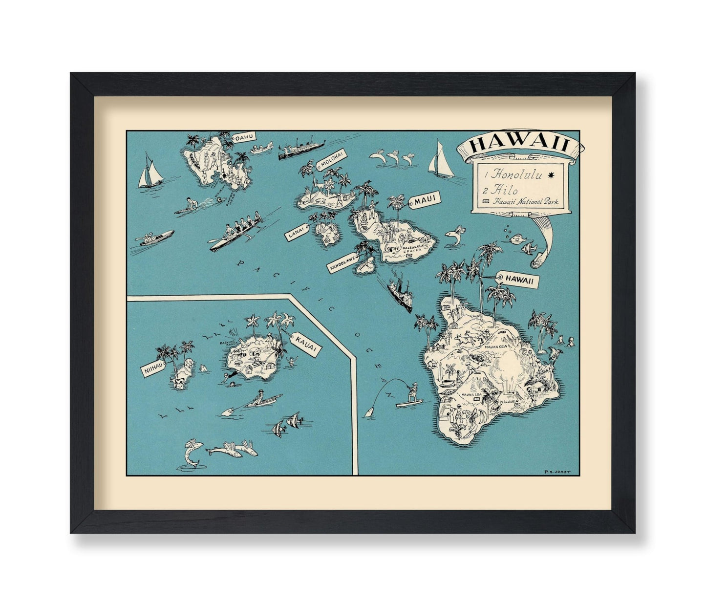 Hawaii Pictorial Map