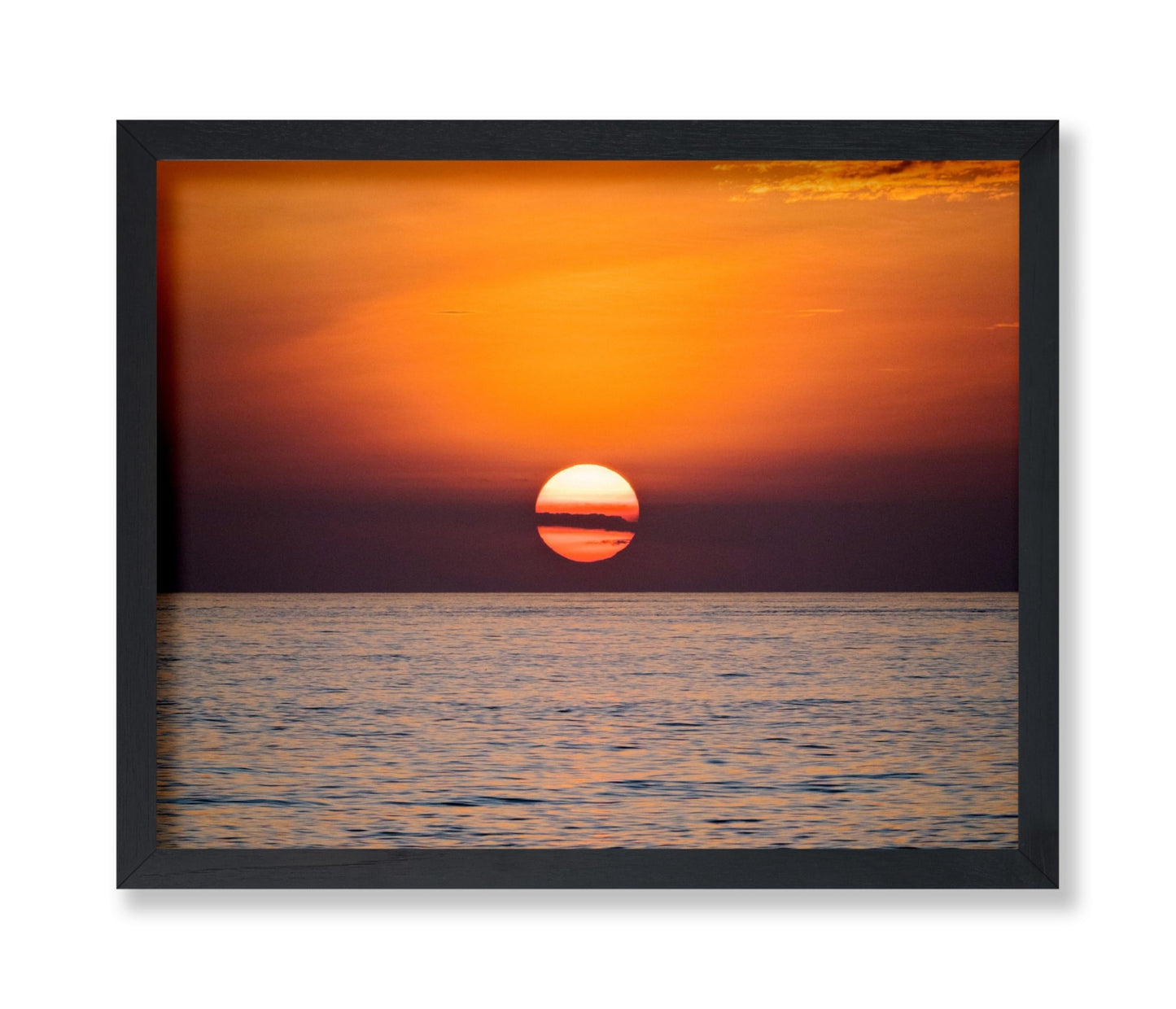 Sun Setting Over Ocean