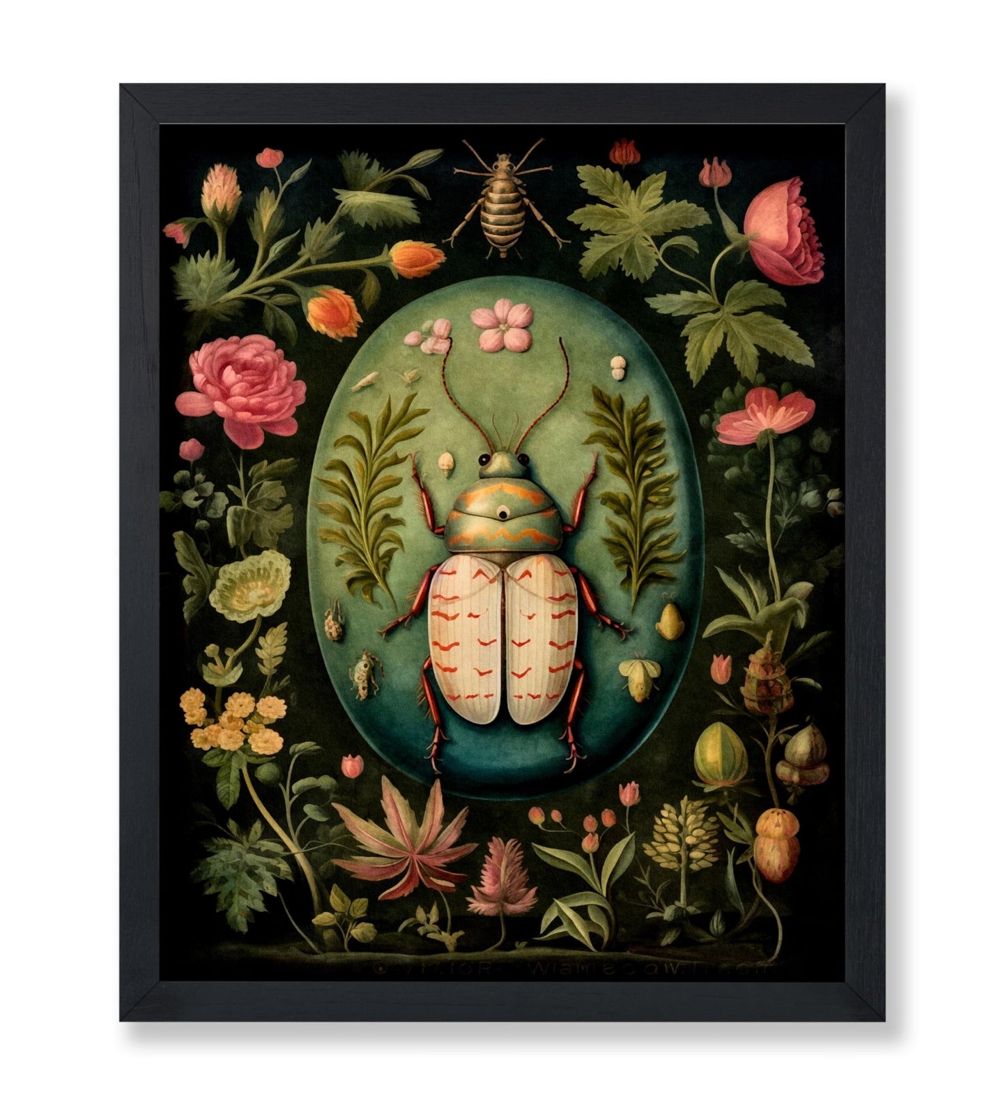 Flowers and Beetle No2