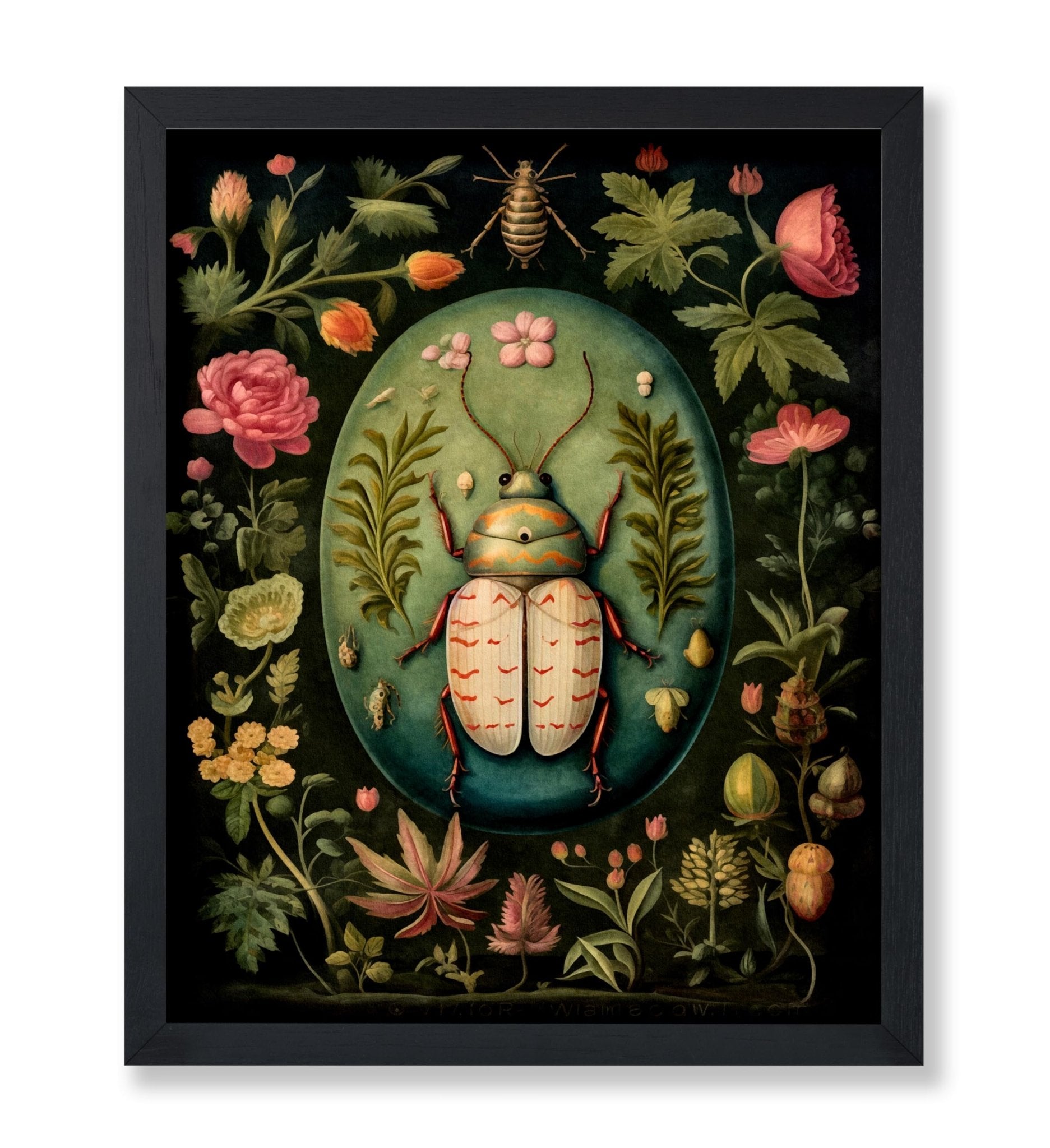 Flowers and Beetle No2