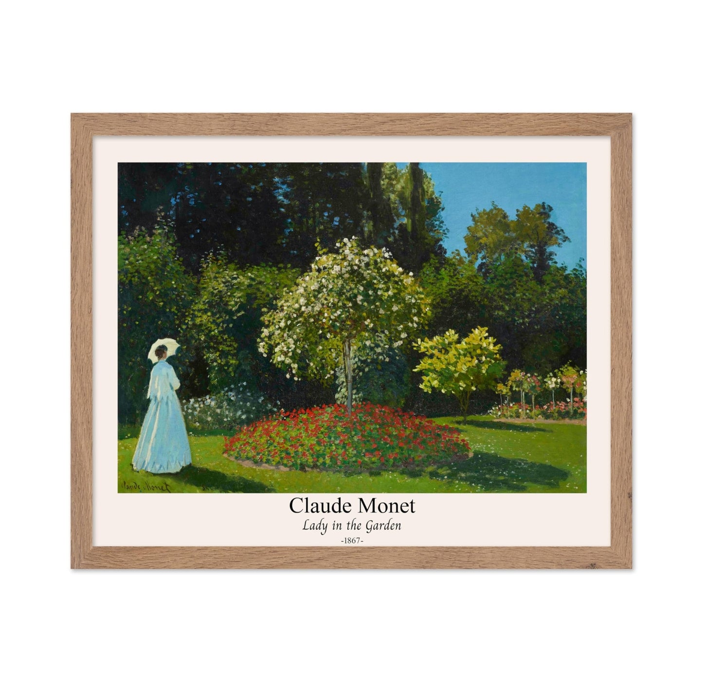 Claude Monet - Lady in the Garden