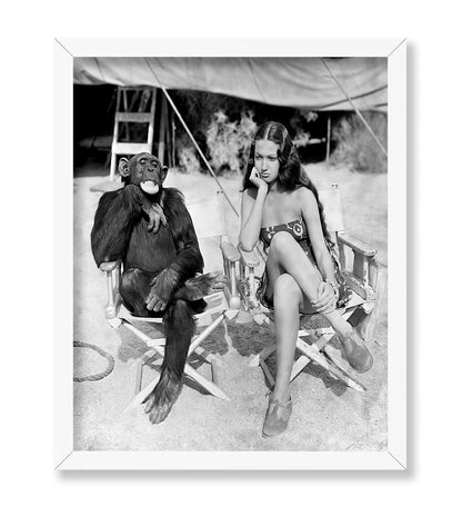 Dorothy Lamour and Jiggs the Chimpanzee