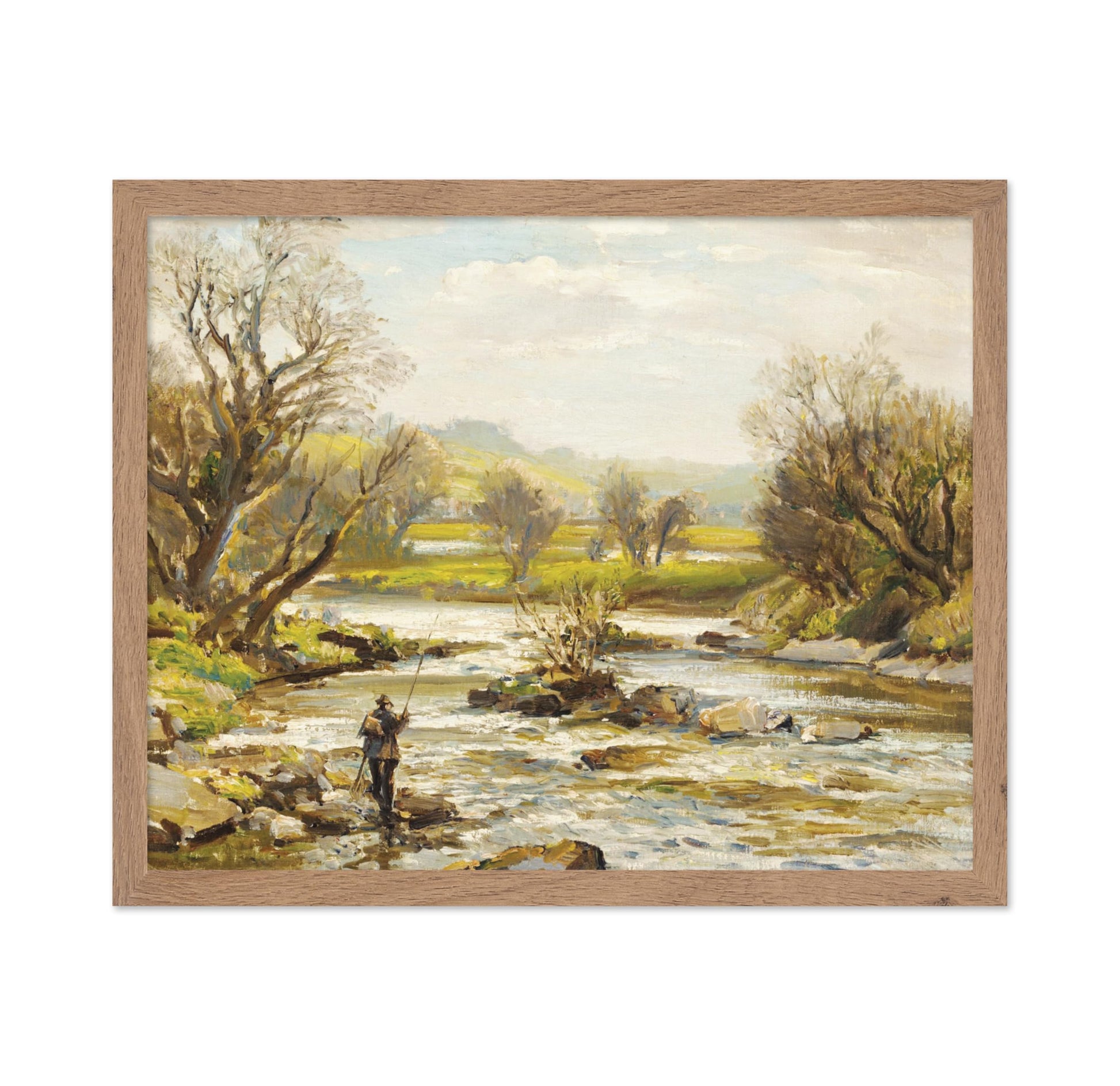 Man Crossing River