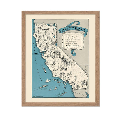 California Pictorial Map