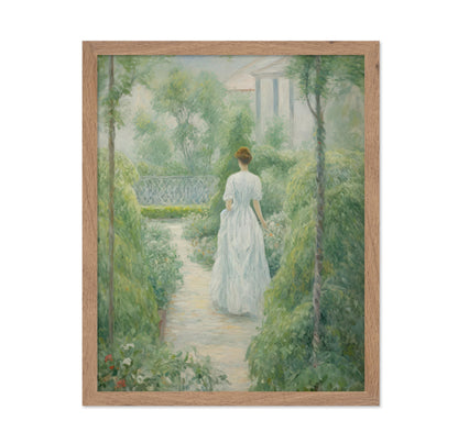 Victorian Woman in Garden