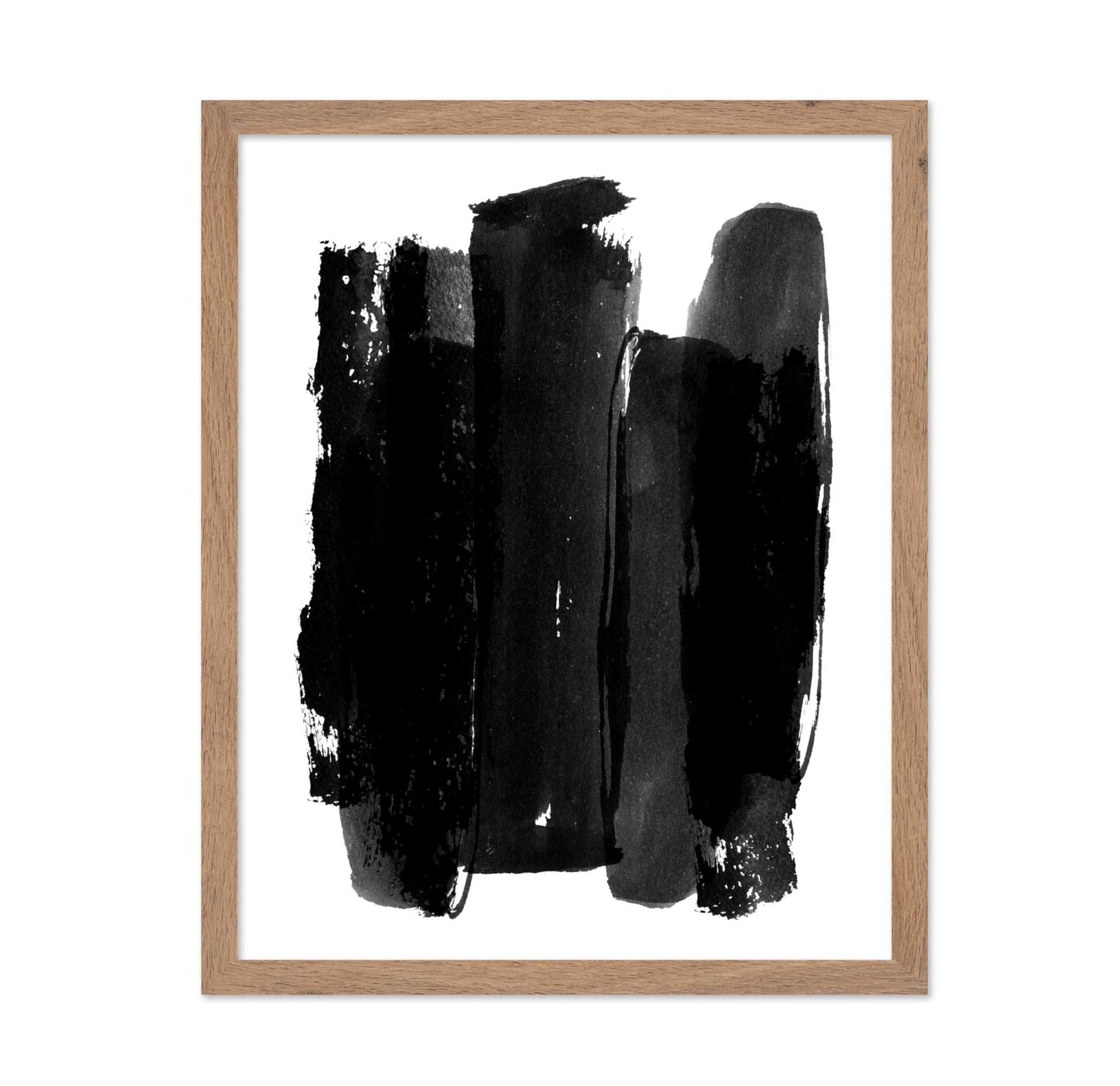 Black Brush Strokes No3