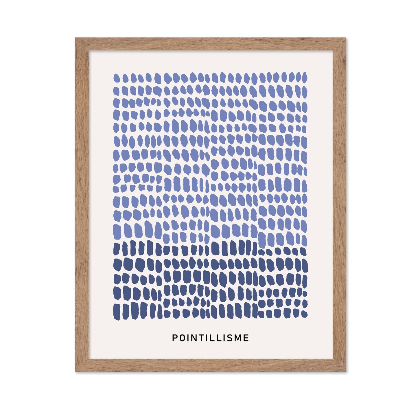 Pointillisme Dots in Blue