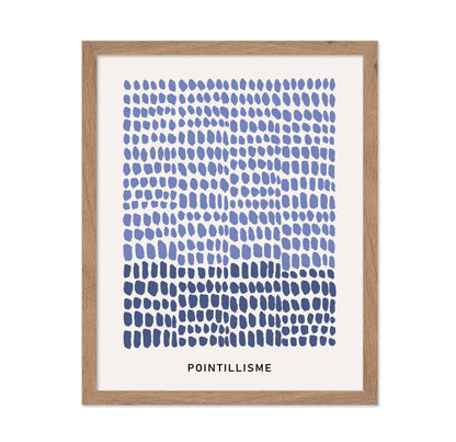 Pointillisme Dots in Blue