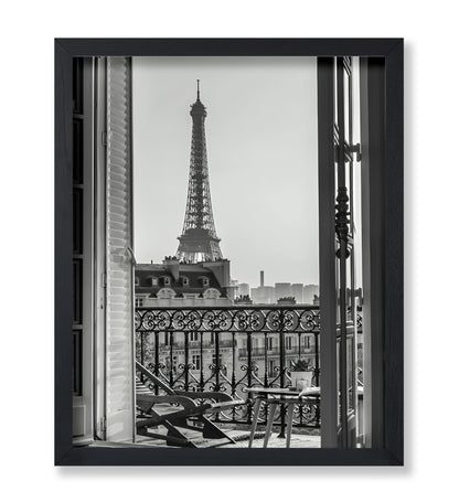 Eiffel Tower View from Balcony
