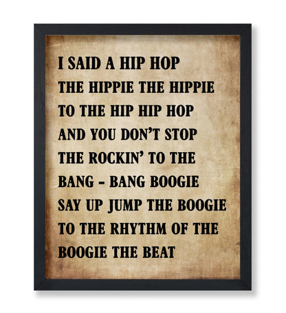 Rapper's Delight Lyric