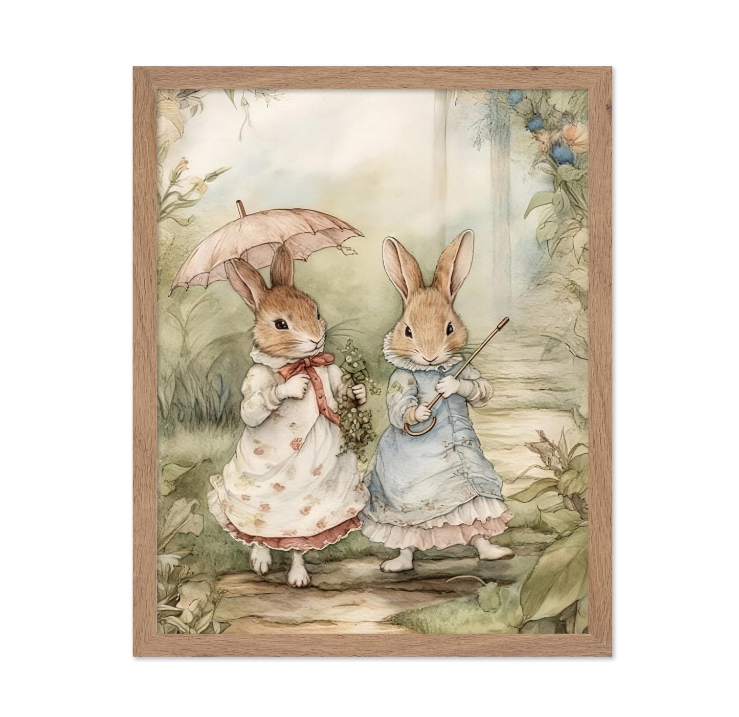 Two Cute Rabbits