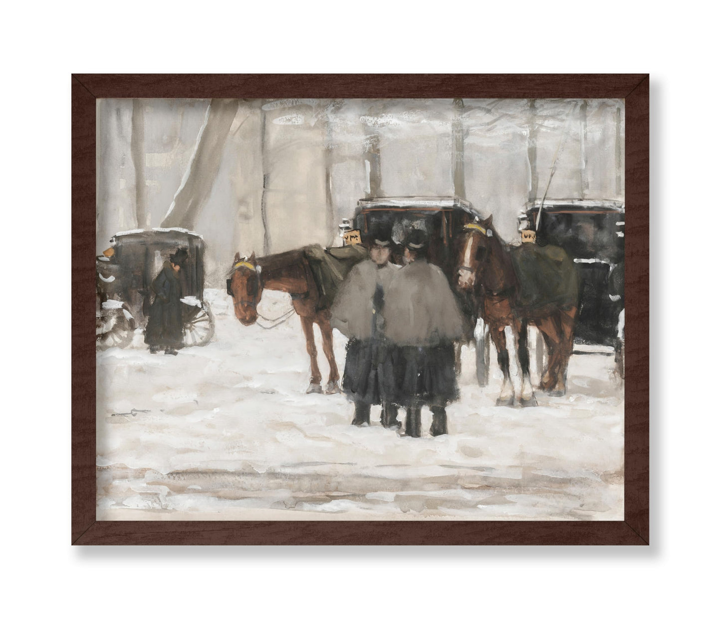 Carriages In The Snow, The Hague