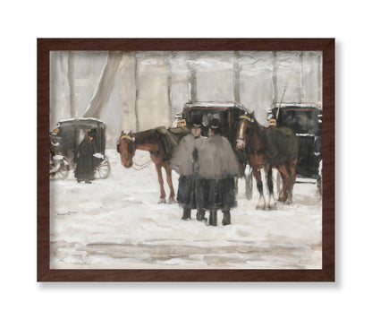 Carriages In The Snow, The Hague