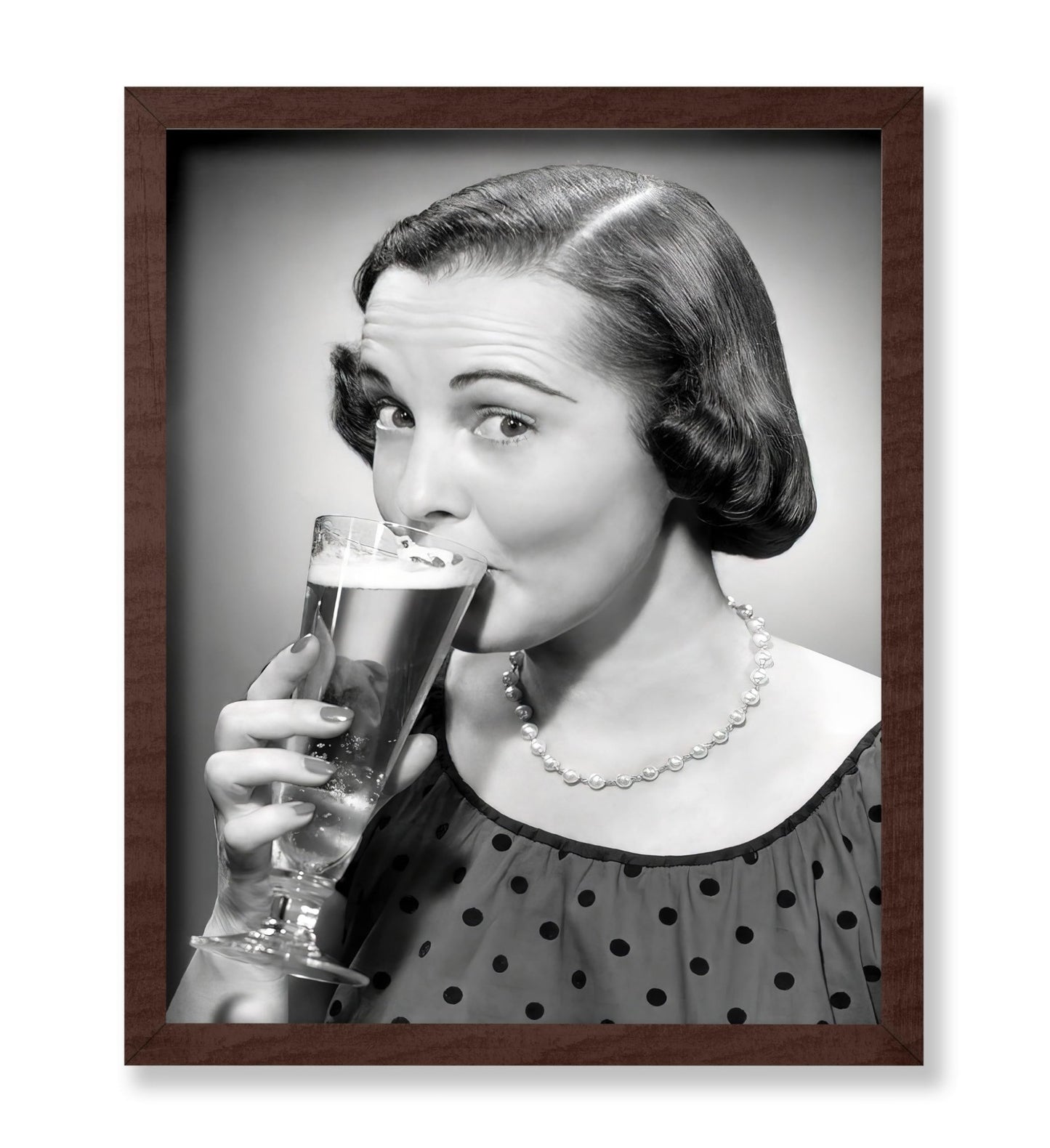 Woman Drinking Beer
