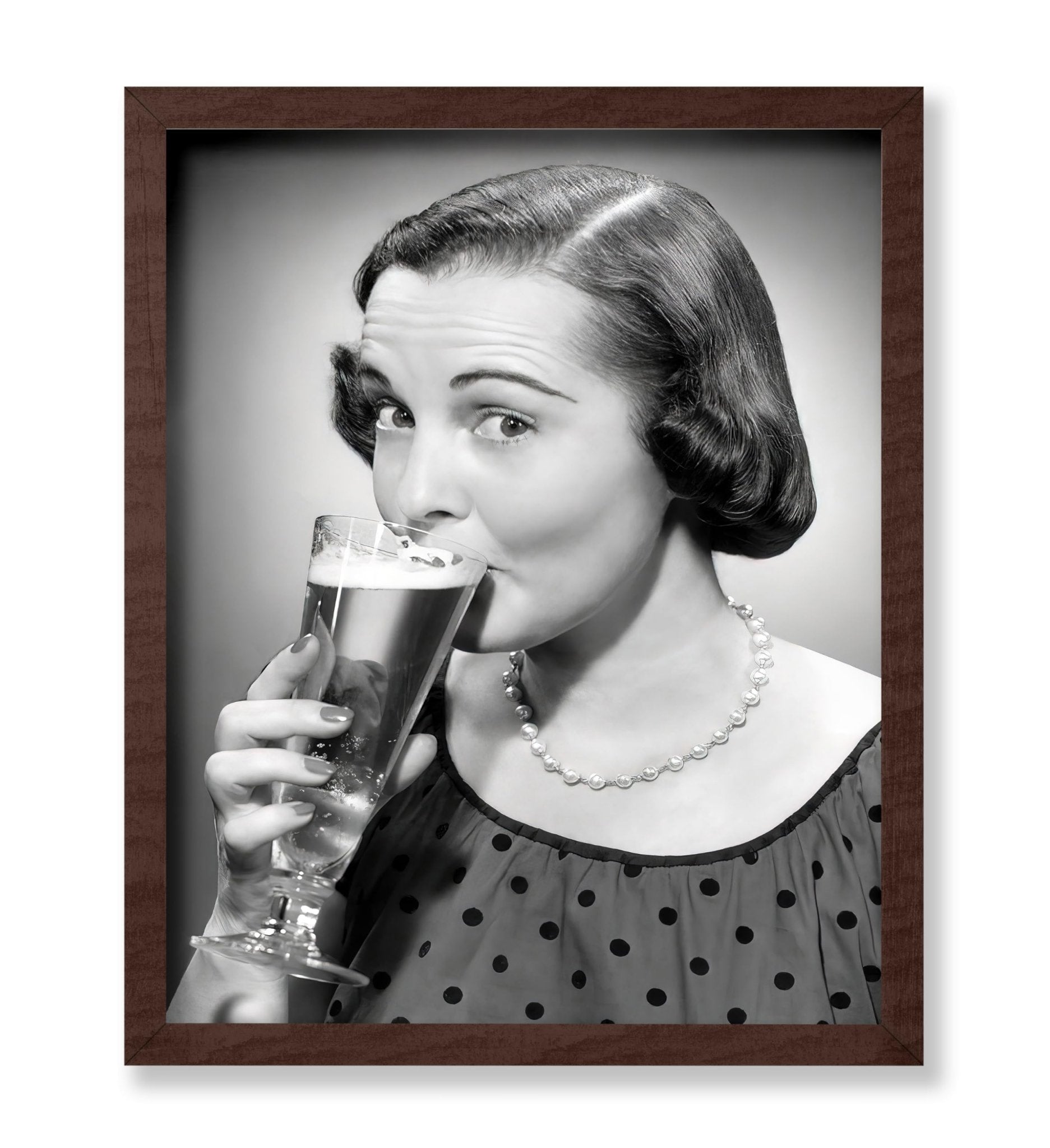 Woman Drinking Beer