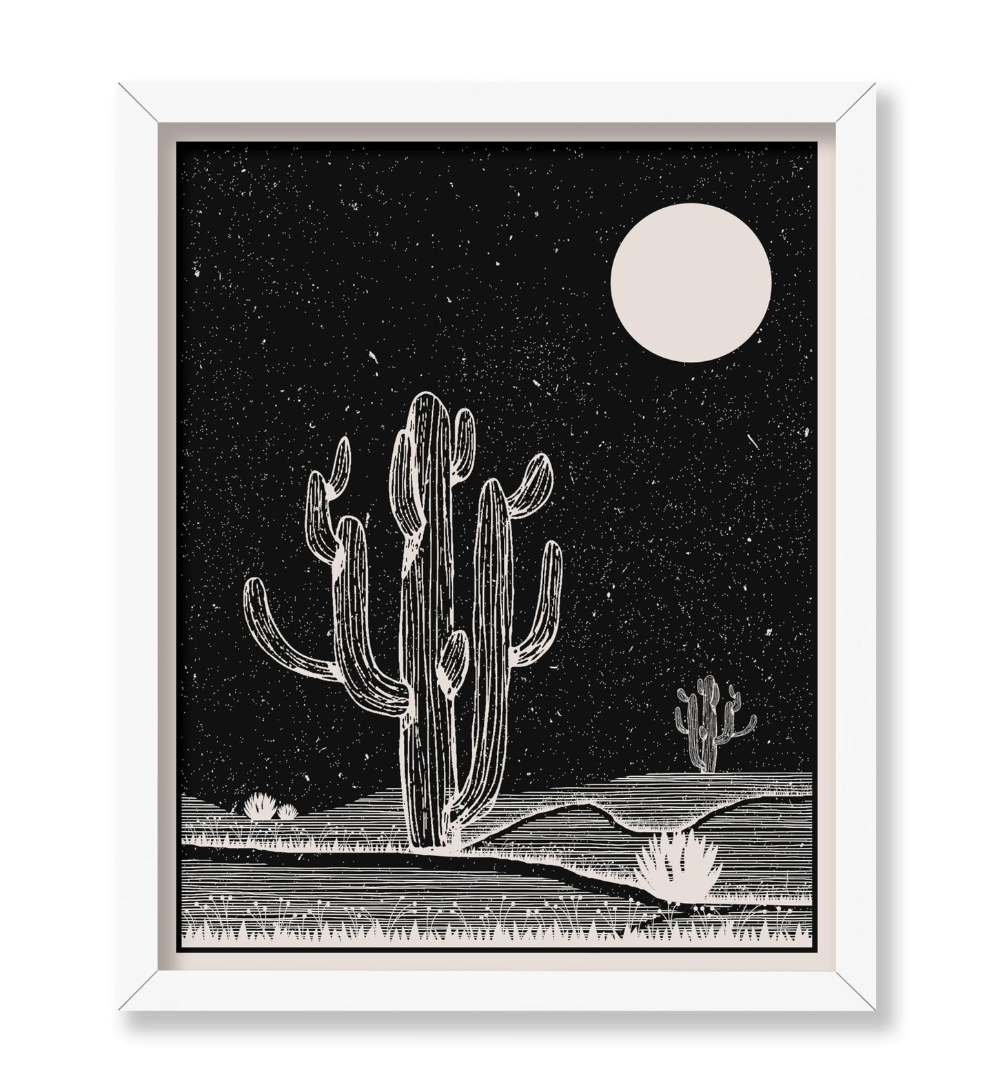 Cactus and Moon