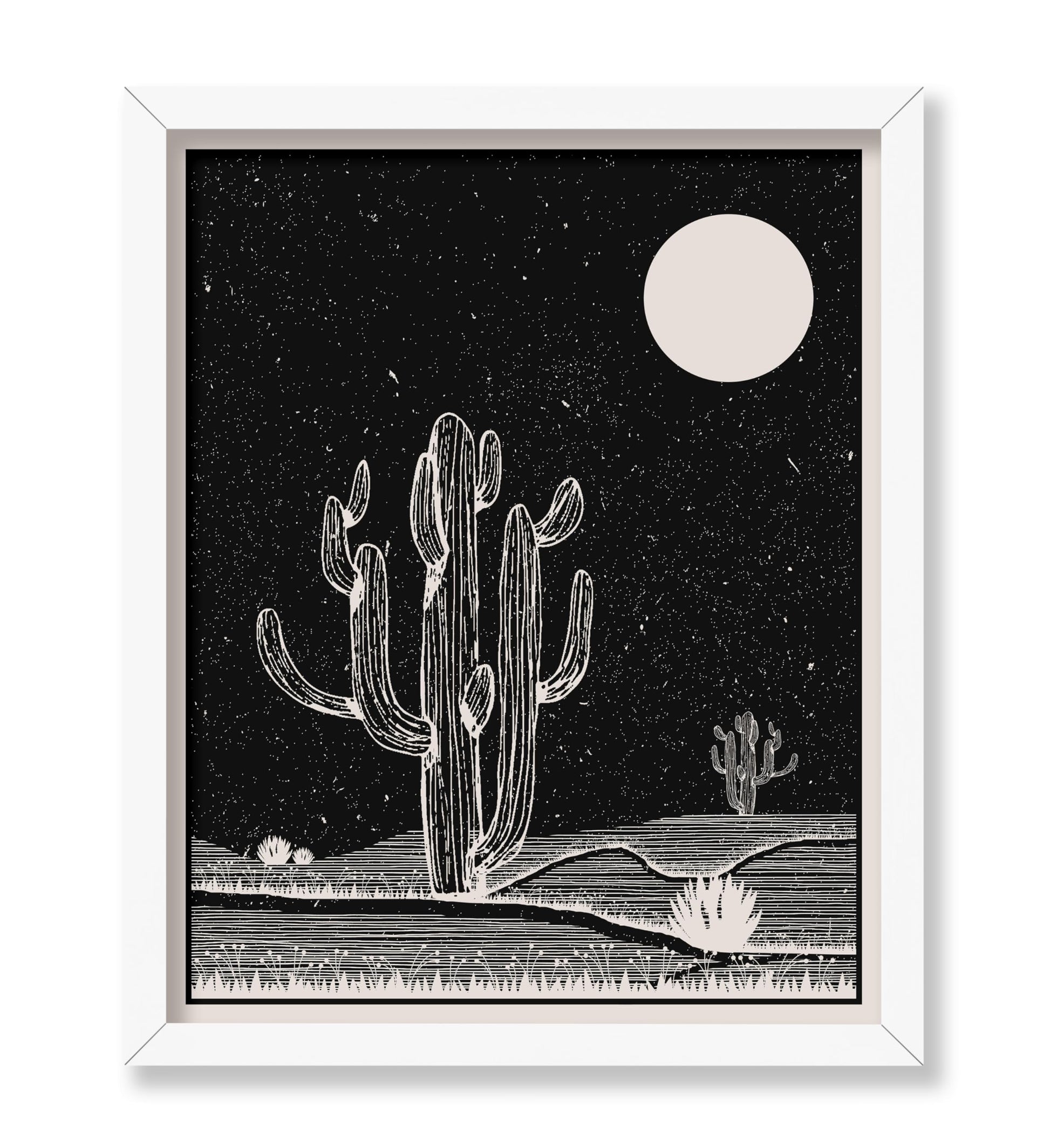 Cactus and Moon