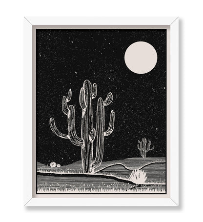 Cactus and Moon
