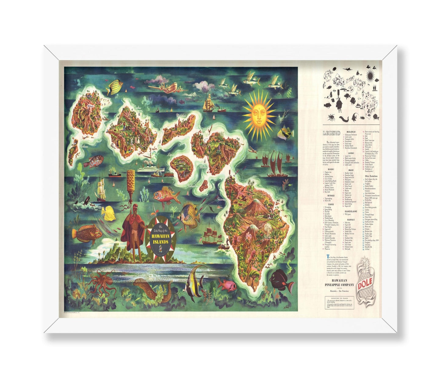 Map of The Hawaiian Islands