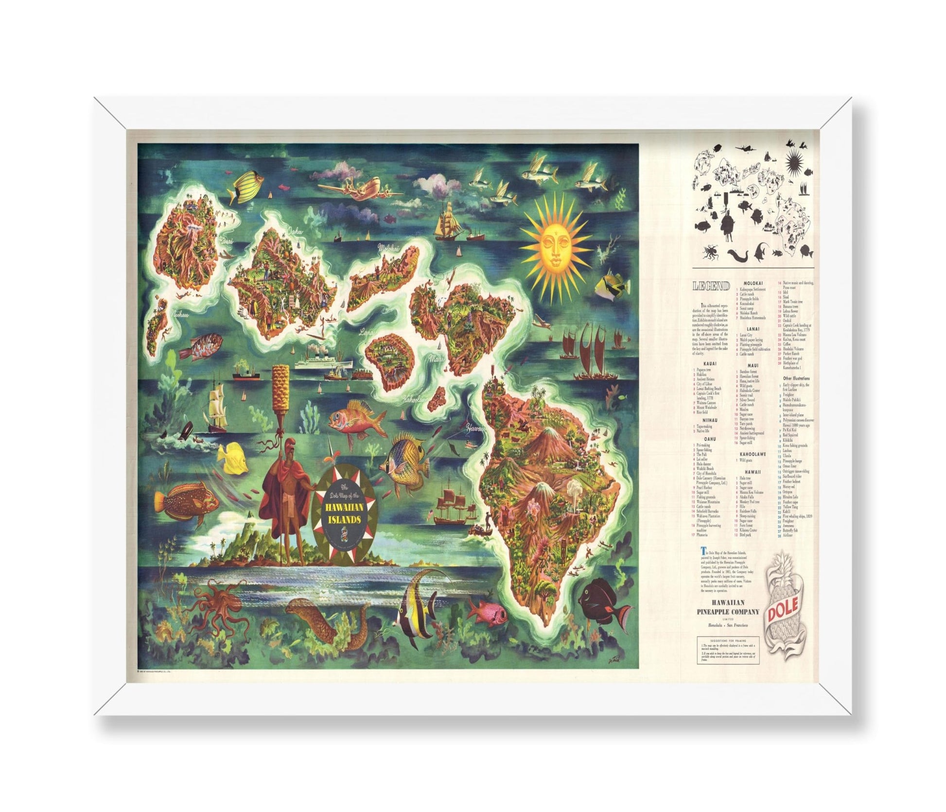 Map of The Hawaiian Islands