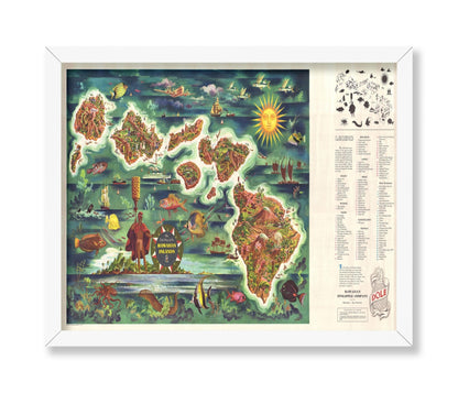Map of The Hawaiian Islands