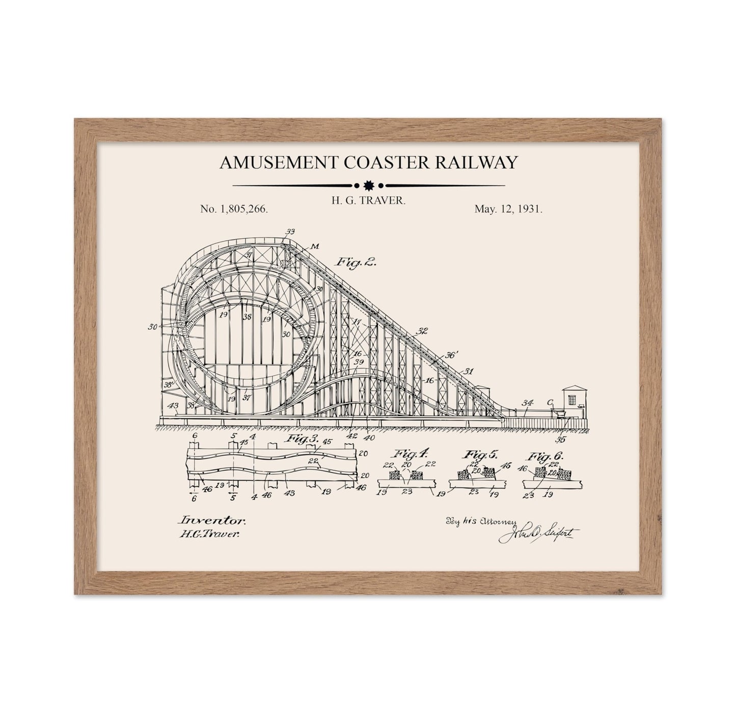 Coney Island Cyclone Blueprint