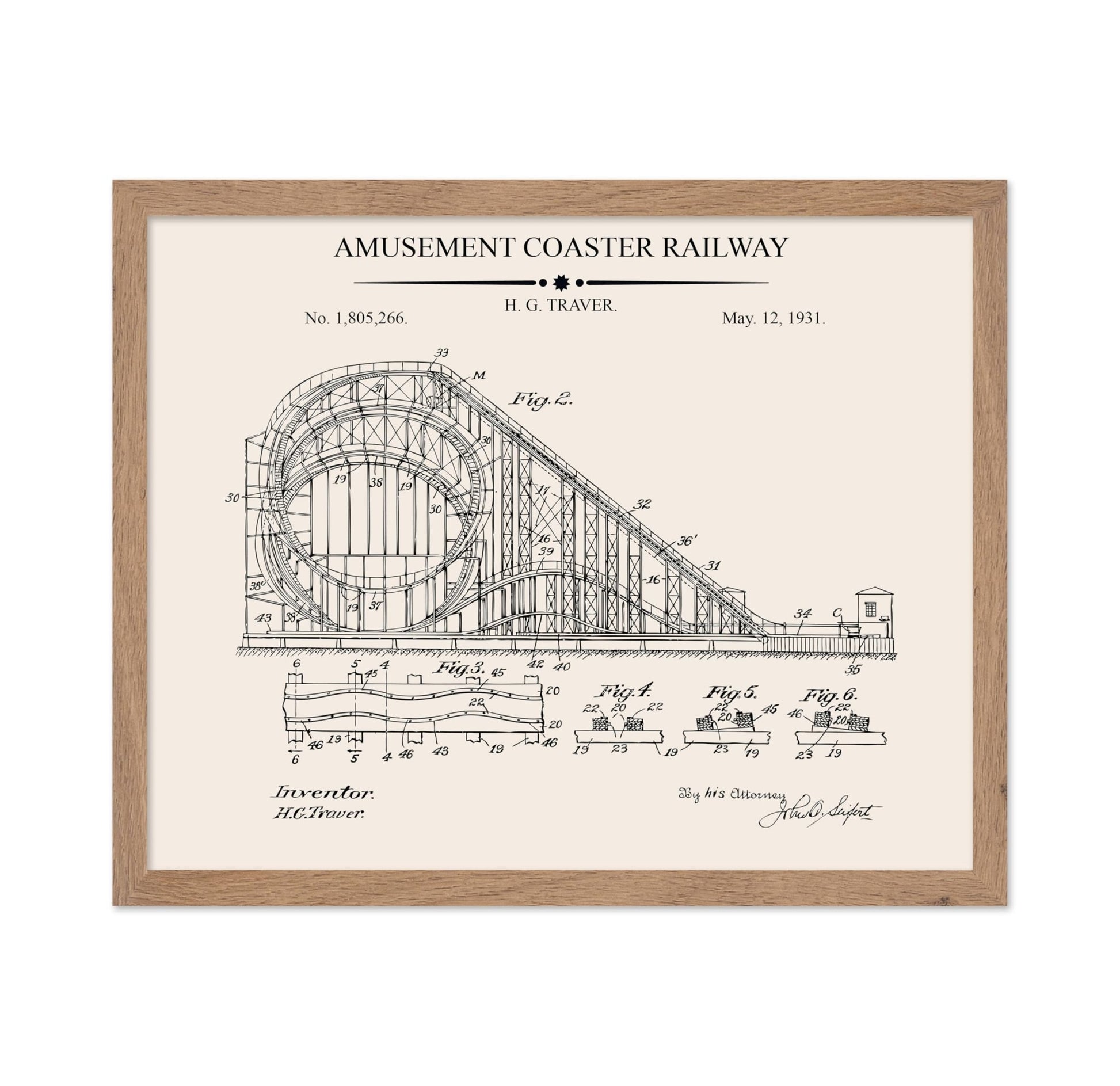 Coney Island Cyclone Blueprint