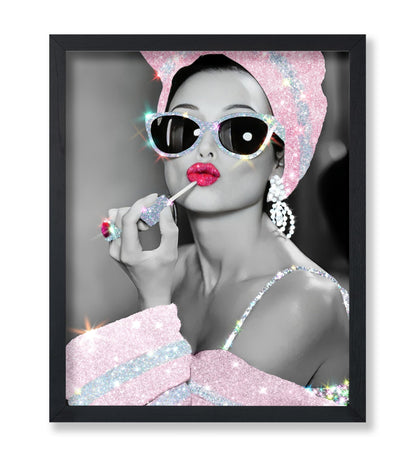 Audrey Hepburn in Glitter Sunglasses No2