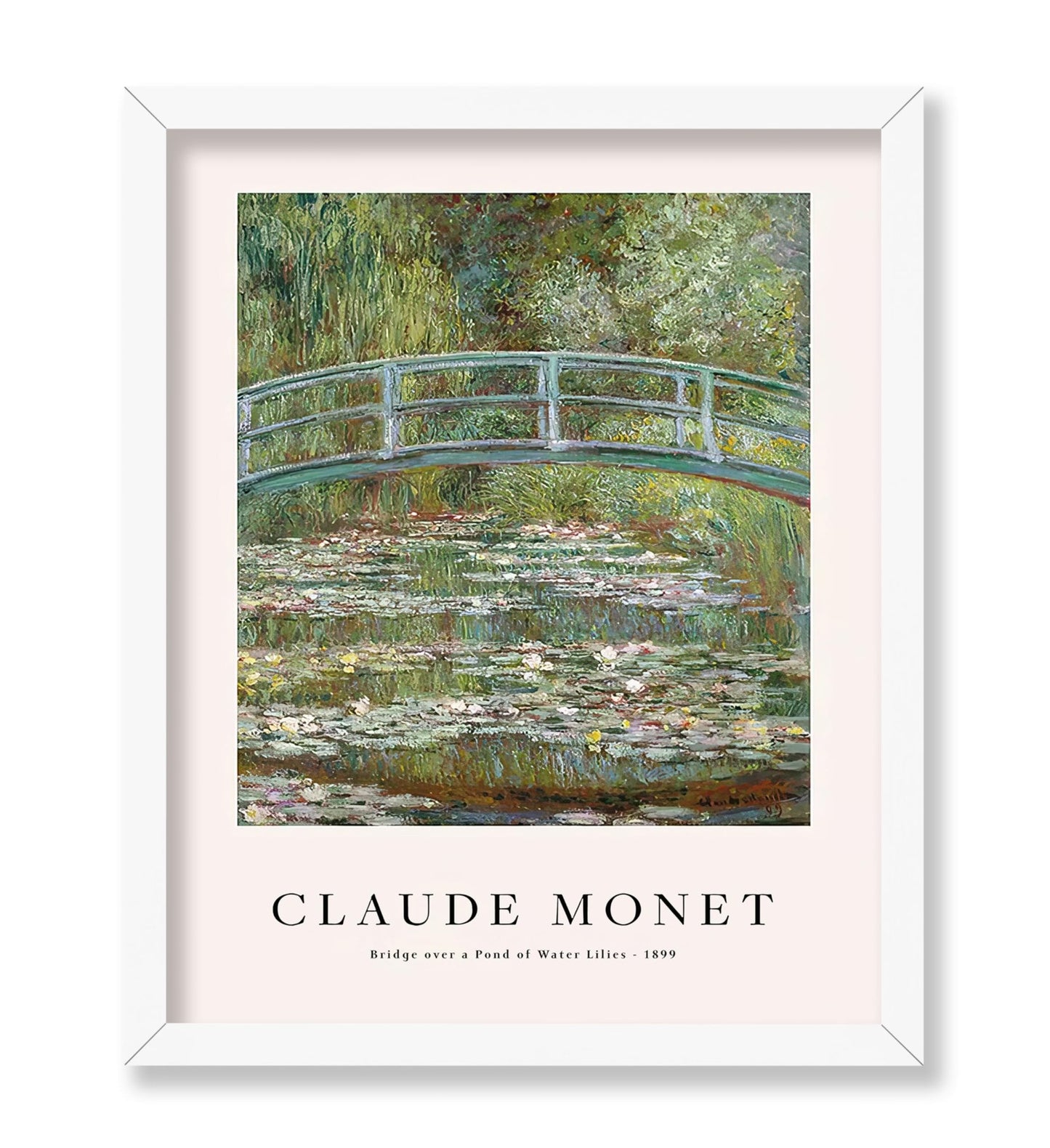 Claude Monet - Bridge Over A Pond of Water Lilies