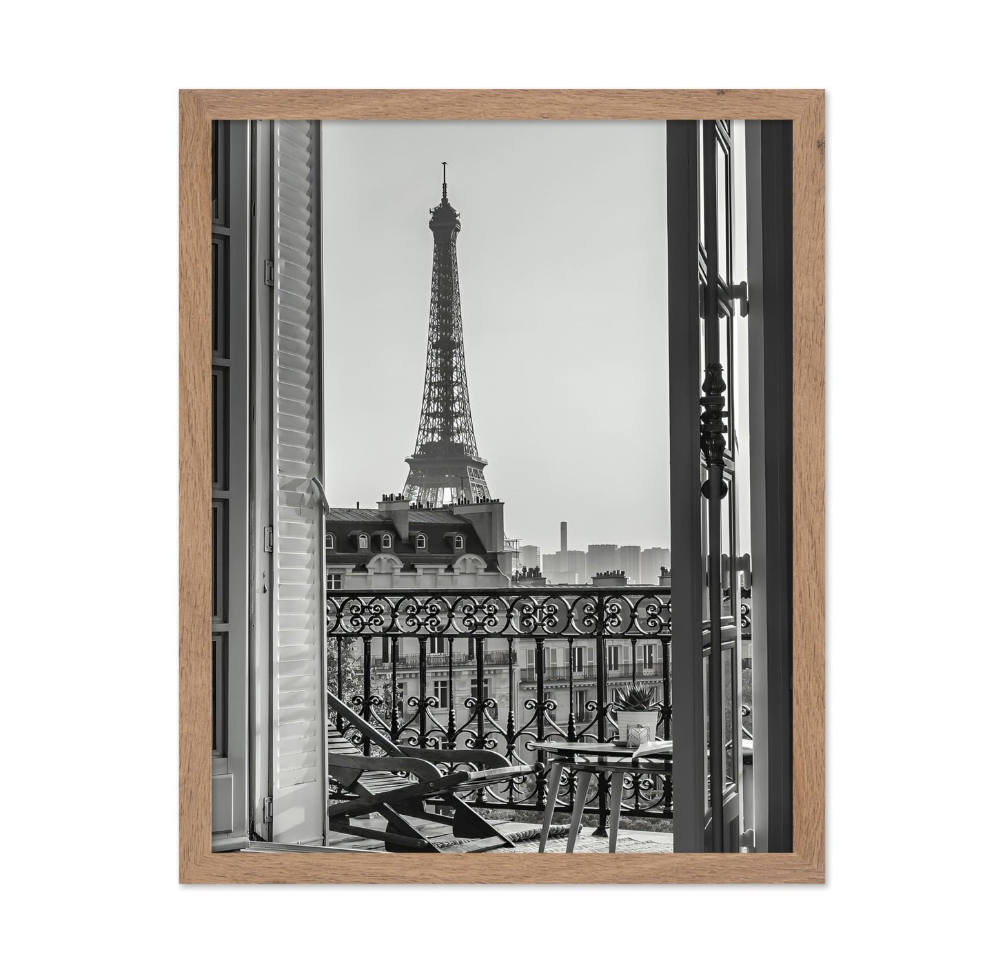 Eiffel Tower View from Balcony