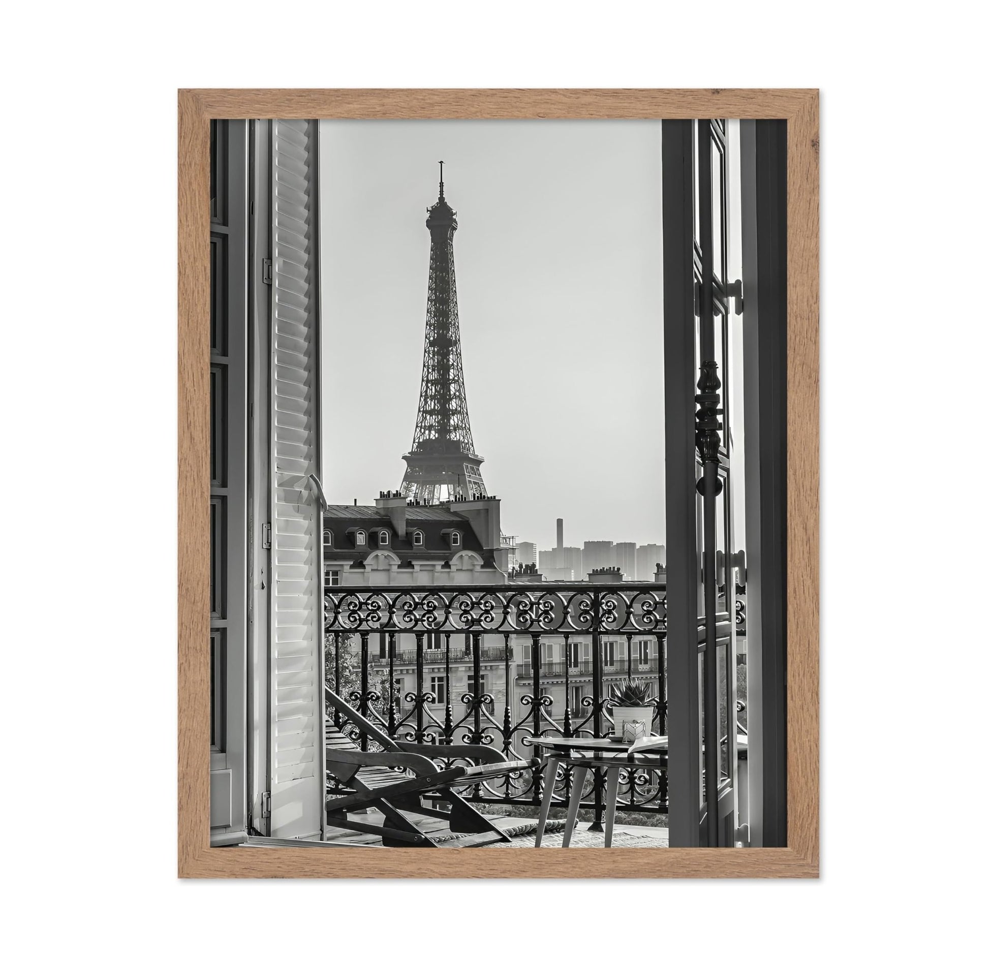 Eiffel Tower View from Balcony