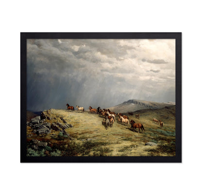 Horses in The Mountains