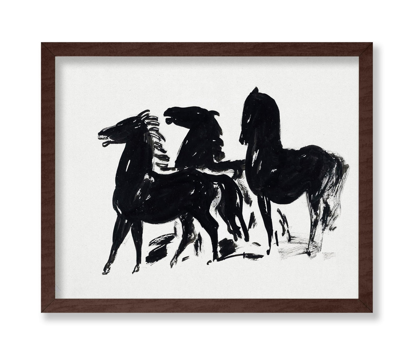 Leo Gestel - Three Black Horses