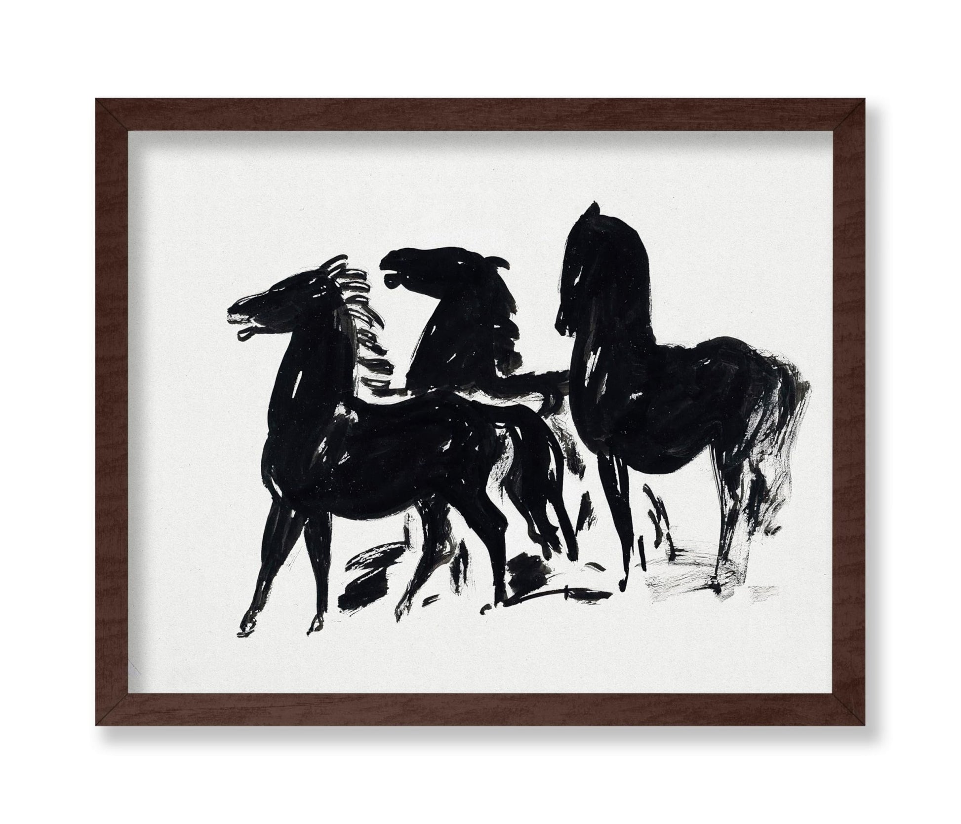 Leo Gestel - Three Black Horses